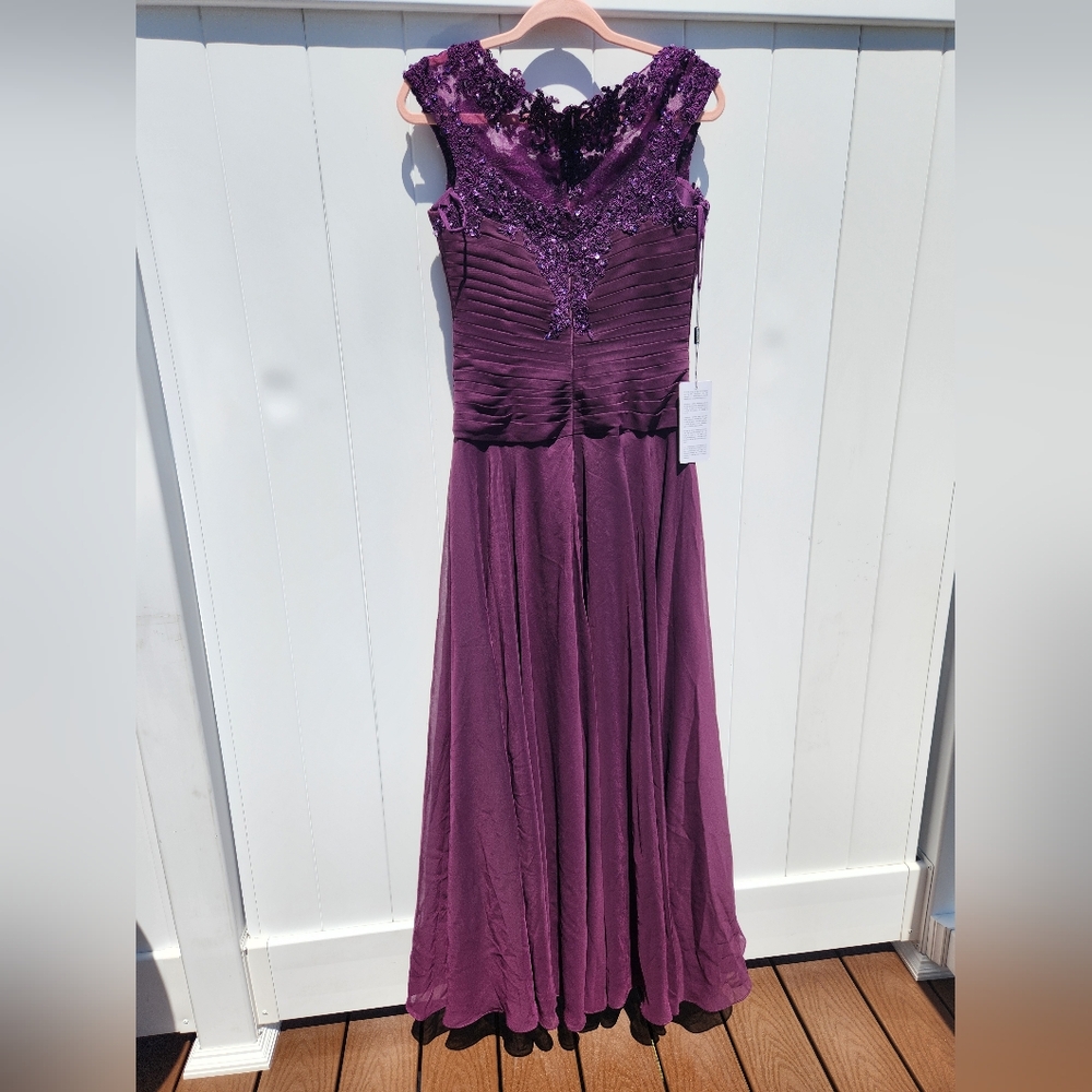 JJ House Mother of the Bride Plum Purple Dress | Size 10 | New with Tags